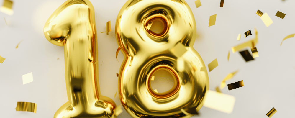 18 balloon with confetti