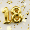 18 balloon with confetti