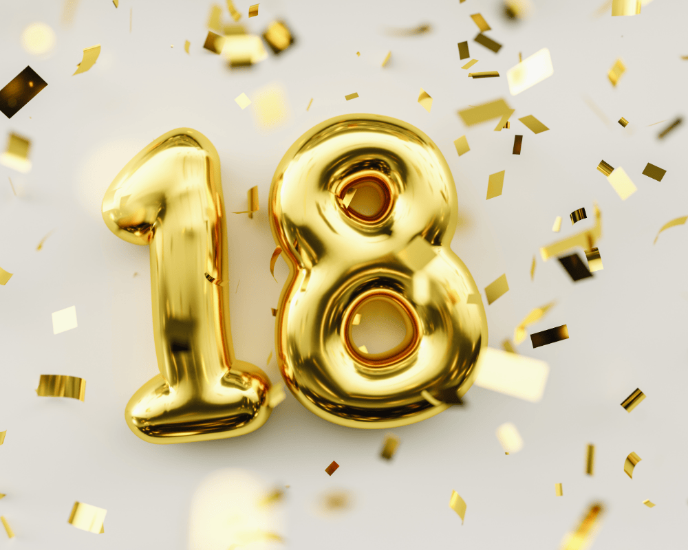 18 balloon with confetti